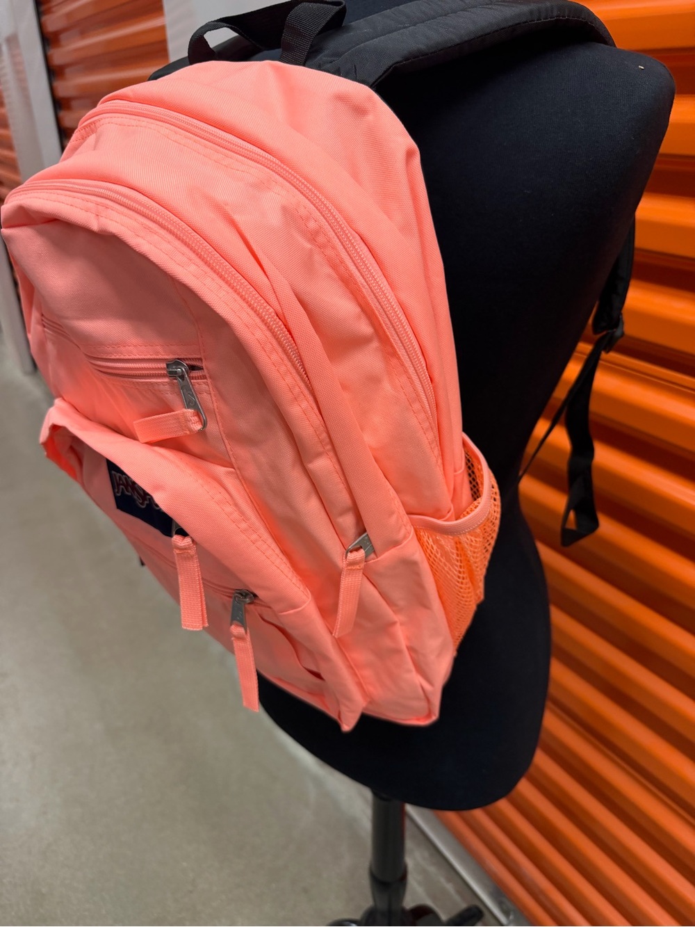 New Jansport Big Student Coral-Peach Everyday Backpack - Picture 4 of 7